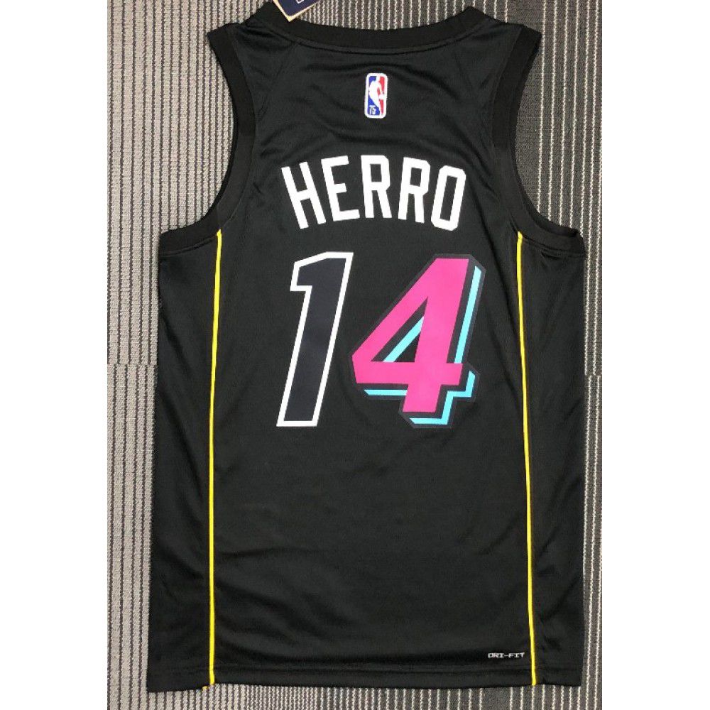 Men's Miami Heat Tyler Herro #14 Black 2021/22 Swingman Jersey - City Edition-Pro Kit Vault | Brand New 26/27 Sports Jerseys